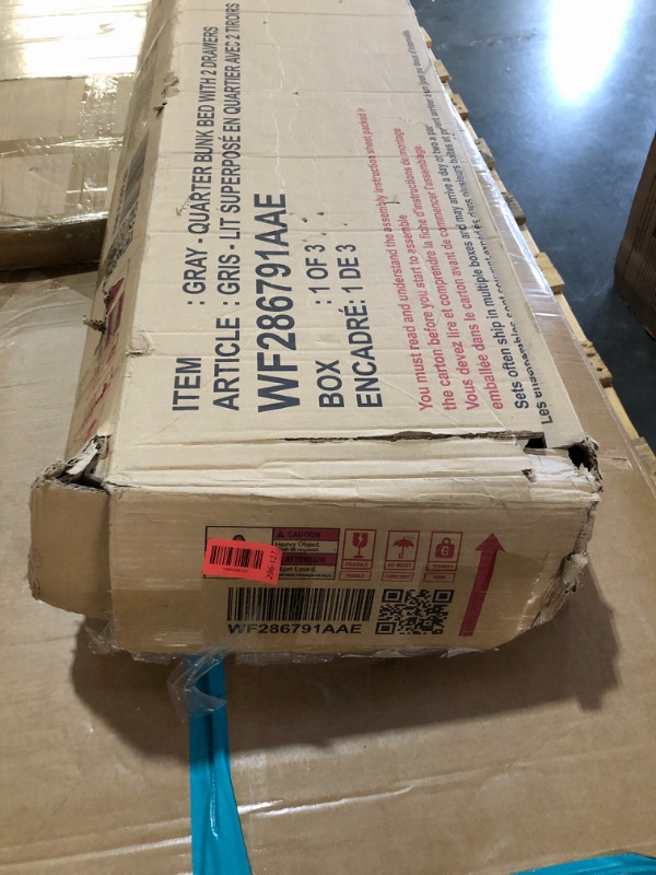 View 4 of ***PARTIAL SET - PRICE ADJUSTED*** Coaster Bedroom Ashton 2-drawer Wood Twin Over Full Bunk Bed Grey 460182 at Payless Furniture