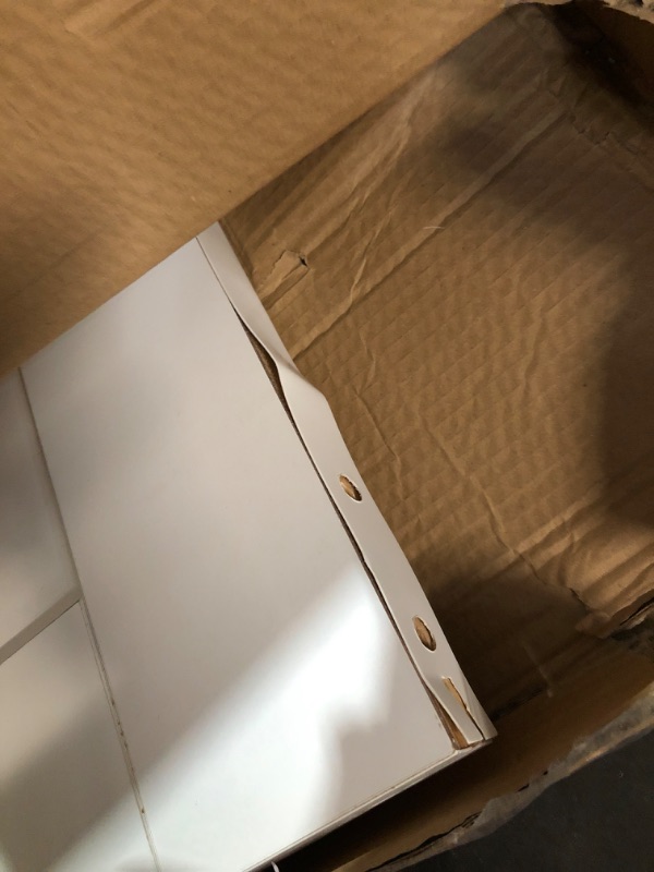 View 2 of ***DAMAGED - SEE NOTES/PICTURES ***TRUCK/TRAILER PICKUP ONLY*** EaseLife 28 x 84 inch White Barn Door with 5FT Sliding Door Hardware Kit Included & Handle,Solid Wood Covered with Waterproof PVC Surface,DIY Assemblely,Easy Install,H-Frame,Fit 24-26in Wide