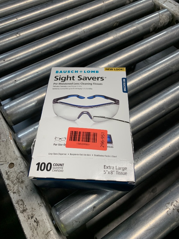 View 2 of *** UNKNOWN IF ANY ARE MISSING - BOX PERFORATIONS OPENED UP DURING SHIPPING ***
Bausch + Lomb Sight Savers Lens Cleaning Wipes