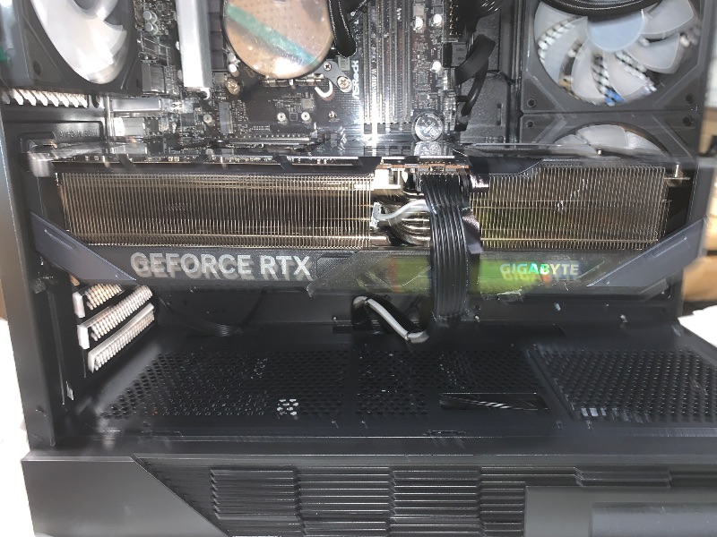 View 7 of *** NO POWER SUPPLY, ONLY INCLUDES CABLES FOR GRAPHICS CARD AND INTERNALS *** 
ZOTAC MEK Gaming PC Desktop - Intel Core Ultra 9 285K, NVIDIA RTX 5090 32GB