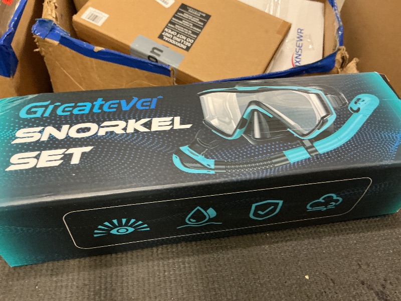 View 2 of Greatever 3-Window Snorkel Mask Set