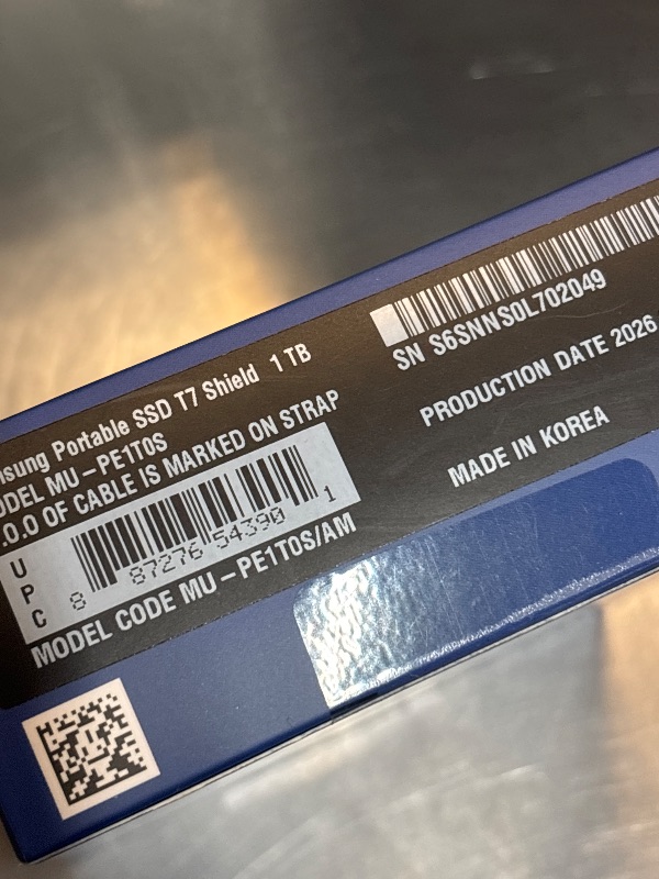 View 3 of Samsung T7 Shield Portable SSD 1TB, USB 3.2 Gen 2, Up to 1,050 MB/s