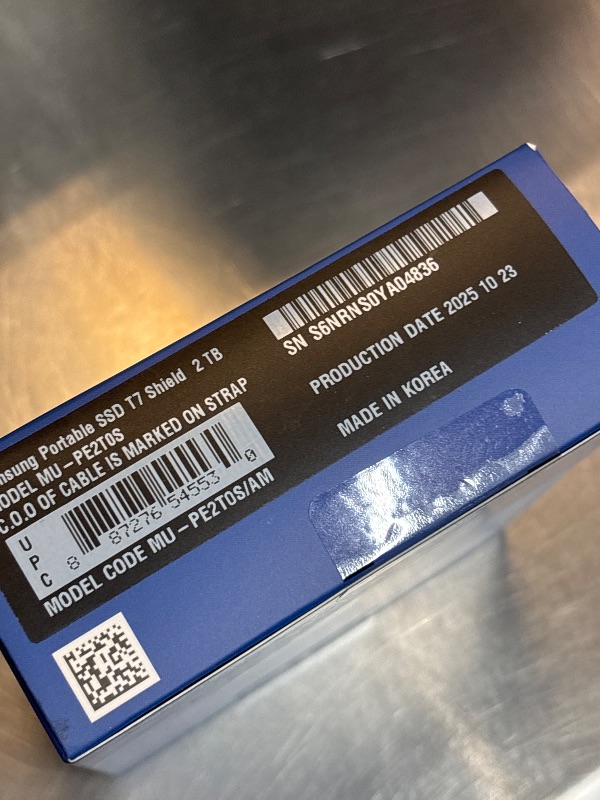 View 3 of Samsung T7 Shield Portable SSD 2TB, USB 3.2 Gen 2, Up to 1,050 MB/s