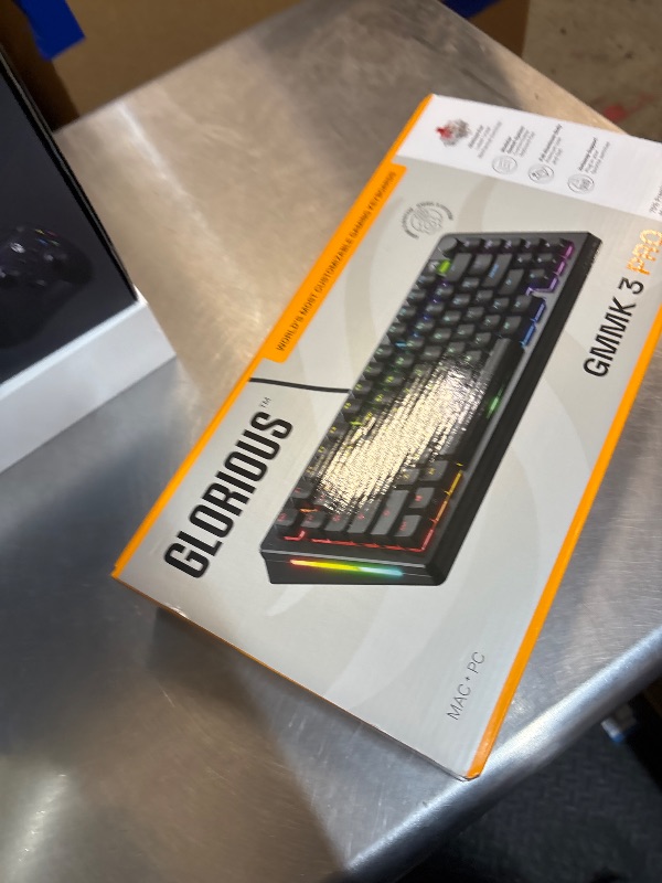 View 3 of GLORIOUS Gaming GMMK 3 PRO Custom Mechanical Keyboard: 75% TKL, Aluminum Body, Gasket System, Hotswappable MX Switches, Sound Dampening, Custom Keycaps, US QWERTY Layout (Black)