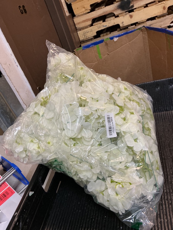 View 2 of Crowye Artificial Peonies Silk Flowers - White, 30 Bundles