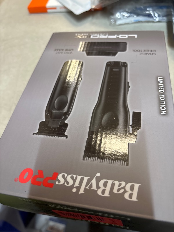 Photo 1 of BaBylissPRO Hair Trimmer & Hair Clipper Prepack, Compact LO-PROFX, Black