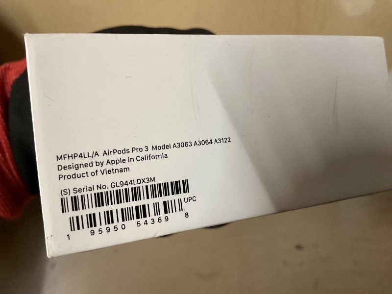 Photo 1 of Apple AirPods Pro 3 Wireless Earbuds with Active Noise Cancellation