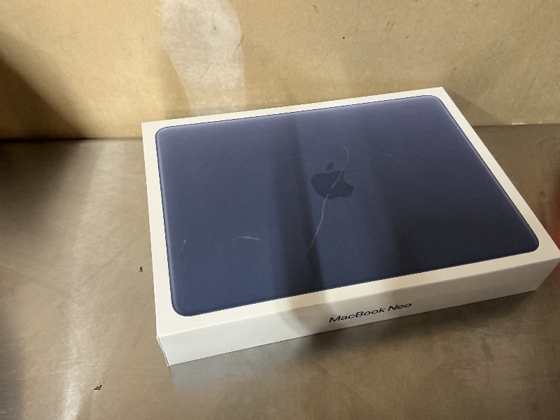 Photo 1 of Apple 2026 MacBook Neo 13-inch Laptop with A18 Pro chip: Built for AI and Apple Intelligence, Liquid Retina Display, 8GB Unified Memory, 512GB SSD Storage, 1080p FaceTime HD Camera, Touch ID; Indigo