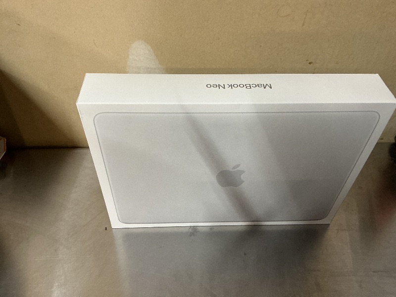 Photo 1 of Apple 2026 MacBook Neo 13-inch Laptop with A18 Pro chip: Built for AI and Apple Intelligence, Liquid Retina Display, 8GB Unified Memory, 256GB SSD Storage, 1080p FaceTime HD Camera; Silver