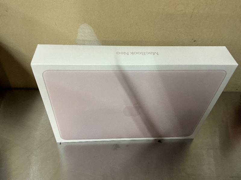 Photo 1 of Apple 2026 MacBook Neo 13-inch Laptop with A18 Pro chip: Built for AI and Apple Intelligence, Liquid Retina Display, 8GB Unified Memory, 256GB SSD Storage, 1080p FaceTime HD Camera; Blush