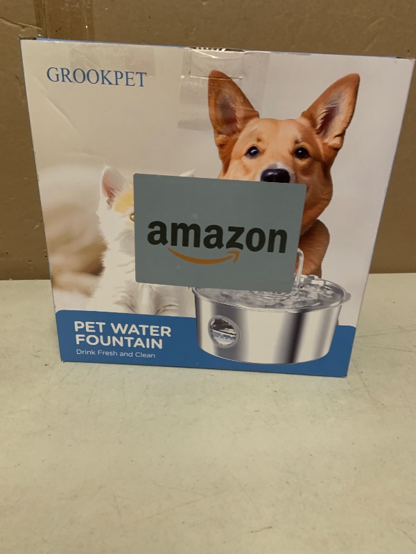 Photo 1 of GROOKPET 12L Stainless Steel Dog Water Fountain