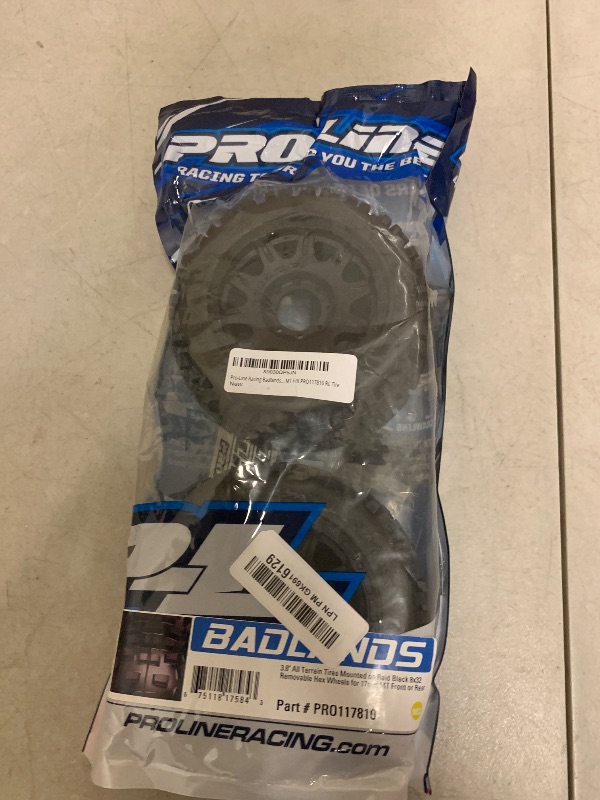 Photo 1 of Pro-Line Racing Badlands 3.8 MTD Raid 8x32 Wheels 17mm MT F/R PRO117810 RC Tire