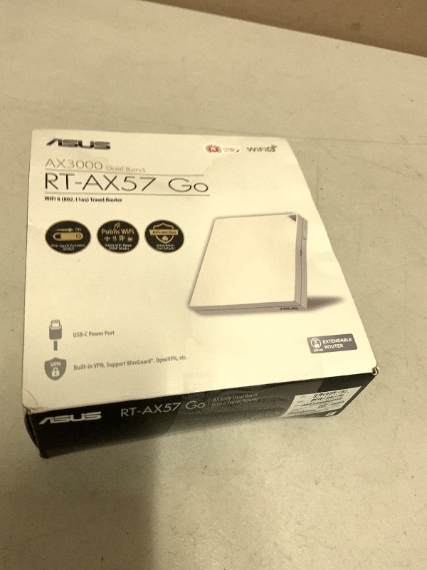 Photo 1 of ASUS RT-AX57 Go WiFi 6 Portable Router