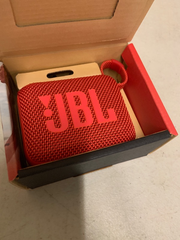 Photo 1 of JBL Go 4 Portable Bluetooth Speaker (Red)