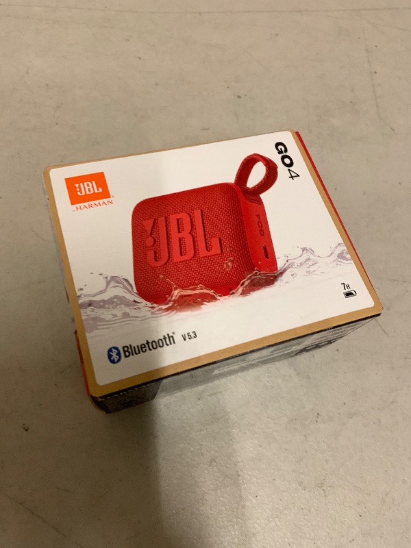 Photo 1 of JBL Go 4 Portable Bluetooth Speaker (Red)