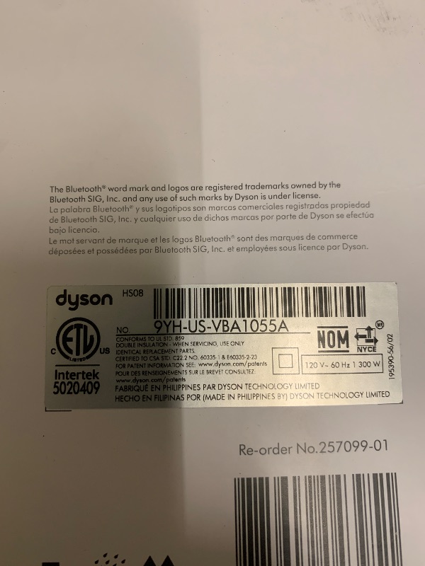 Photo 1 of Dyson Airwrap i.d. Multi-Styler Straight+Wavy