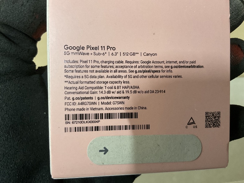 Photo 1 of Google Pixel 11 Pro - Unlocked Smartphone, Gemini - 512 GB - Canyon