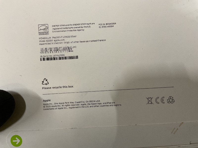 Photo 1 of Apple iPad 11-inch: A16 chip, 11-inch Model, Liquid Retina Display, 256GB, Wi-Fi 6, 12MP Front/12MP Back Camera, Touch ID, All-Day Battery Life — Silver