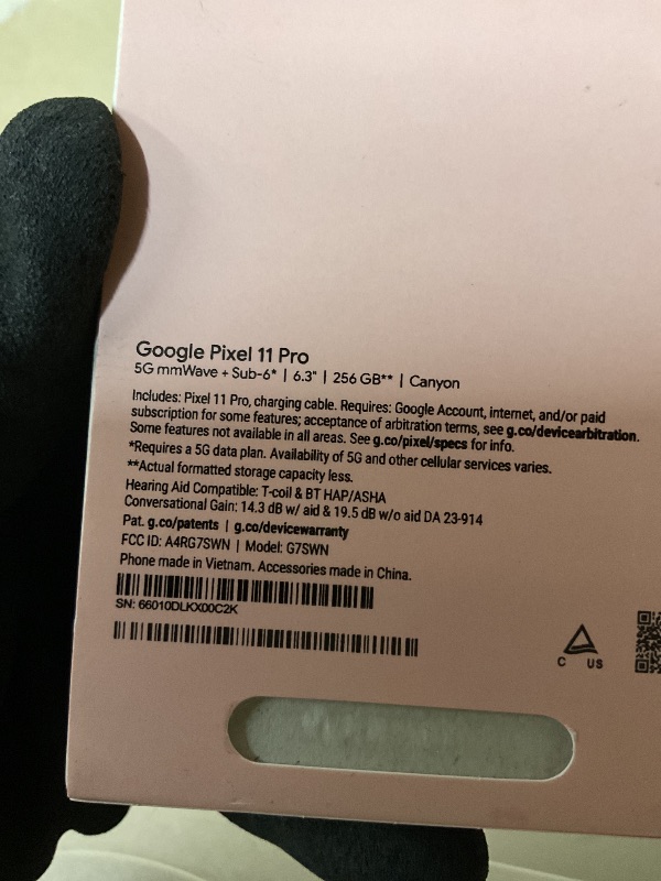 Photo 1 of Google Pixel 11 Pro - Unlocked Smartphone, Gemini - 256 GB - Canyon