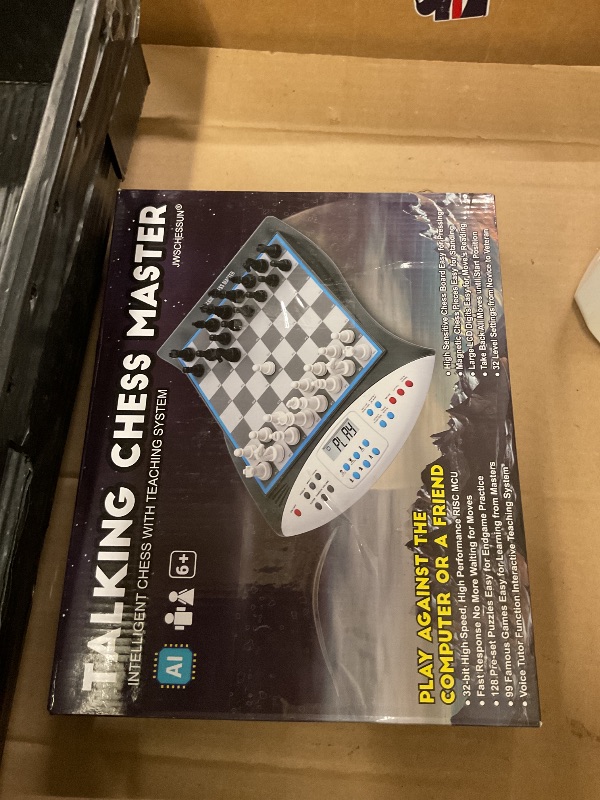 Photo 1 of JWSCHESSUN Talking Chess Master Electronic Chess Set