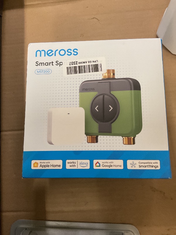 Photo 1 of meross WiFi Water Timer for Garden Hose, Rain Skip, Remote Control, IP65