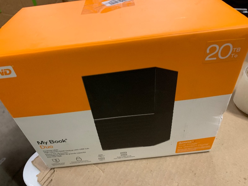 Photo 1 of Western Digital 20TB My Book Duo External Hard Drive