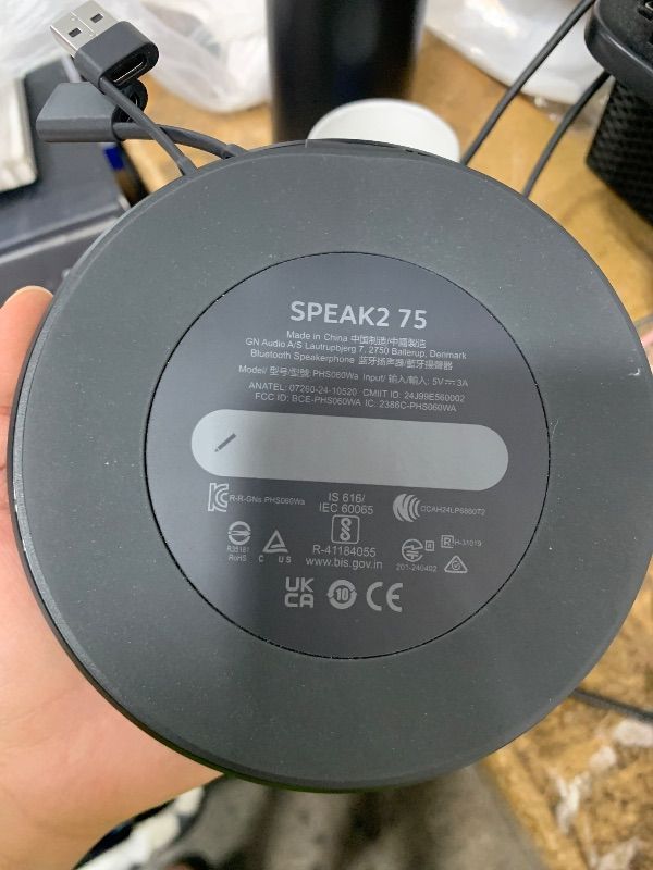 Photo 1 of Jabra Speak2 75 SE Wireless Bluetooth Speakerphone, Gray