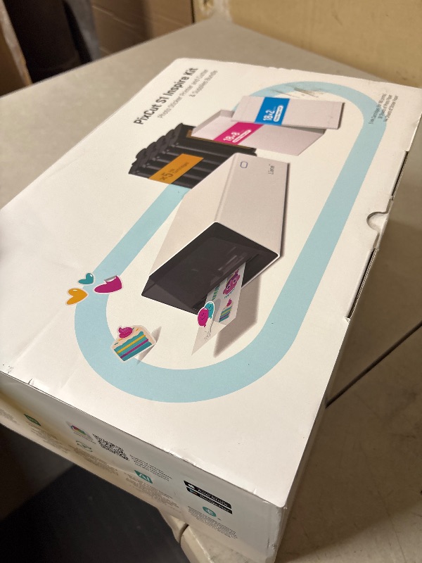 Photo 1 of Liene PixCut S1 Inspire Kit - All-in-One Color Sticker Printer & Cutting Machine, Thermal Dye-Sublimation Photo Printer, 300 DPI, Color Label Maker with 180 Sheets (36 Photo + 144 Sticker Paper)