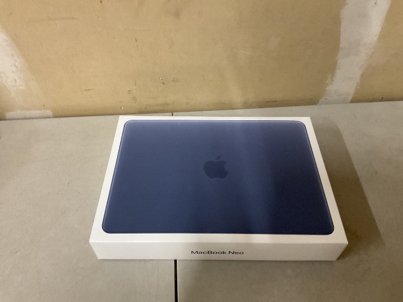 Photo 1 of Apple 2026 MacBook Neo 13-inch Laptop with A18 Pro chip: Built for AI and Apple Intelligence, Liquid Retina Display, 8GB Unified Memory, 512GB SSD Storage, 1080p FaceTime HD Camera, Touch ID; Indigo
