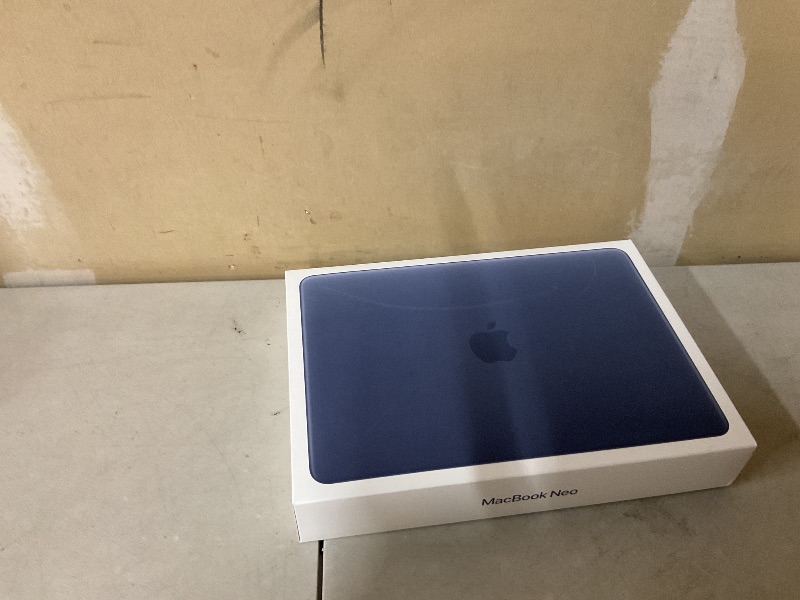 Photo 1 of Apple 2026 MacBook Neo 13-inch Laptop with A18 Pro chip: Built for AI and Apple Intelligence, Liquid Retina Display, 8GB Unified Memory, 512GB SSD Storage, 1080p FaceTime HD Camera, Touch ID; Indigo