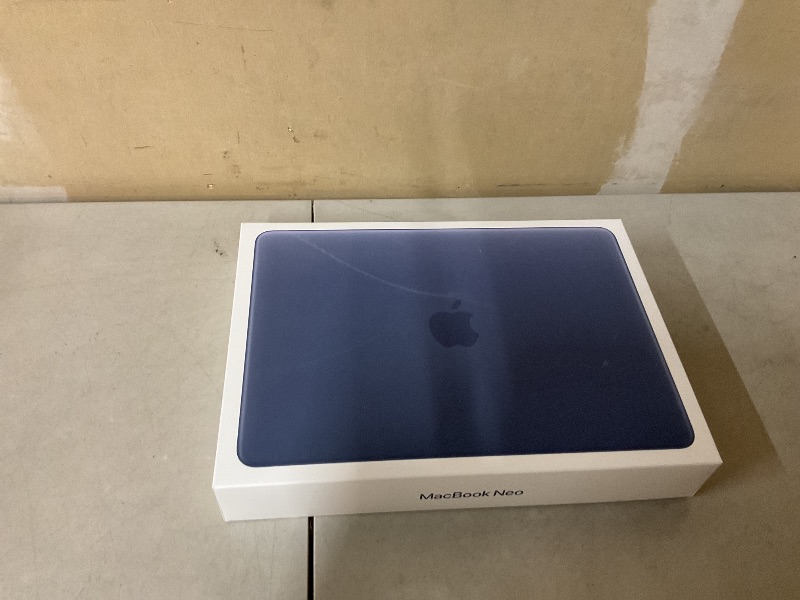Photo 1 of Apple 2026 MacBook Neo 13-inch Laptop with A18 Pro chip: Built for AI and Apple Intelligence, Liquid Retina Display, 8GB Unified Memory, 512GB SSD Storage, 1080p FaceTime HD Camera, Touch ID; Indigo