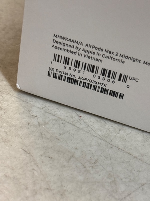 Photo 1 of Apple AirPods Max 2 Wireless Over-Ear Headphones – Midnight