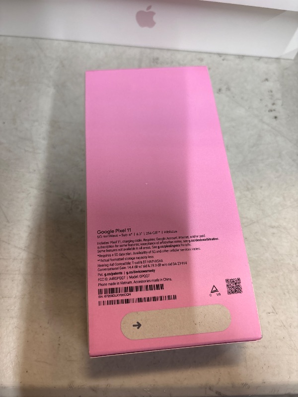 Photo 1 of Google Pixel 11 - Unlocked Smartphone, Gemini - 256 GB - Hibiscus