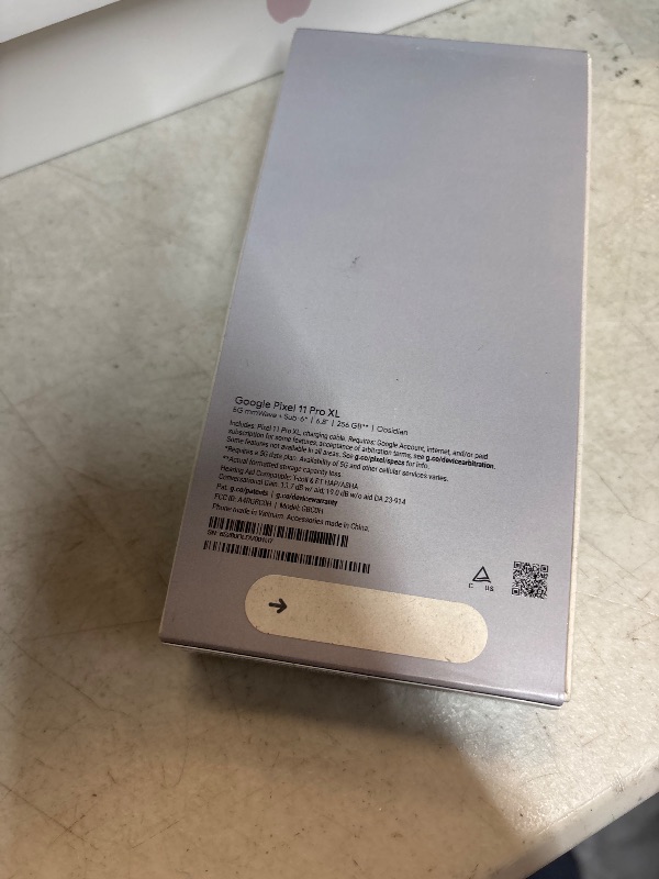 Photo 1 of Google Pixel 11 Pro XL - Unlocked Smartphone, Gemini - 256 GB - Obsidian