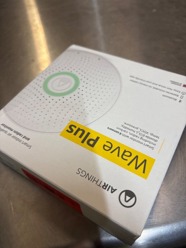 Photo 1 of Airthings Wave Plus Radon & Air Quality Monitor