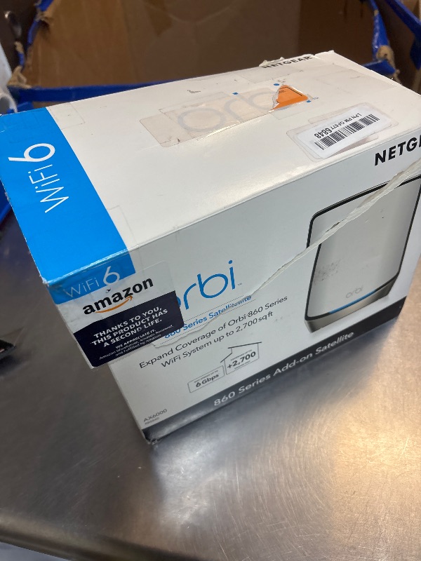 Photo 1 of NETGEAR Orbi RBS860 WiFi 6 Mesh Satellite