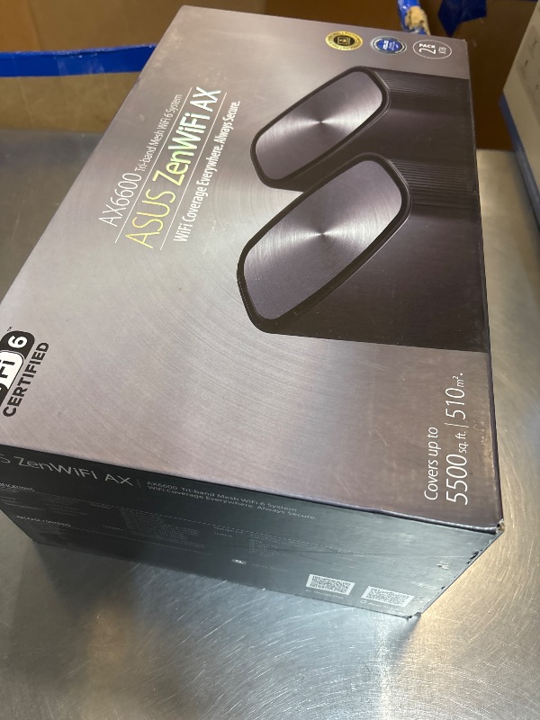 Photo 1 of ASUS ZenWiFi AX WiFi 6 Mesh System (2-Pack)