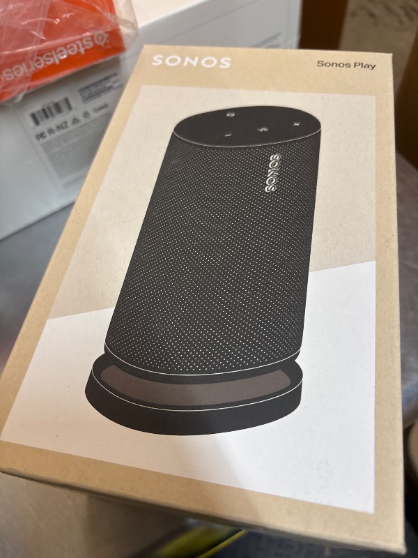 View 2 of Sonos Play Portable WiFi and Bluetooth Speaker - Black