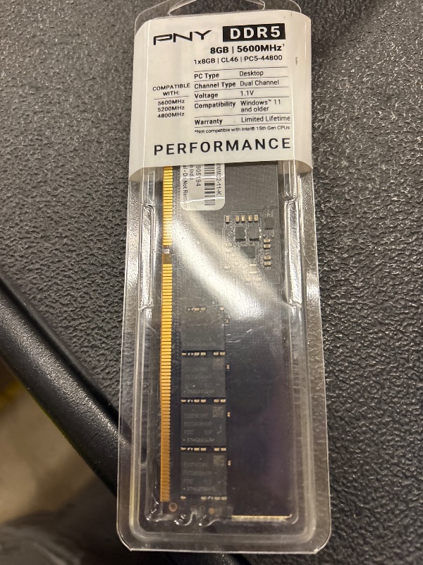 View 2 of PNY DDR5 8GB 5600MHz CL46 Desktop Memory