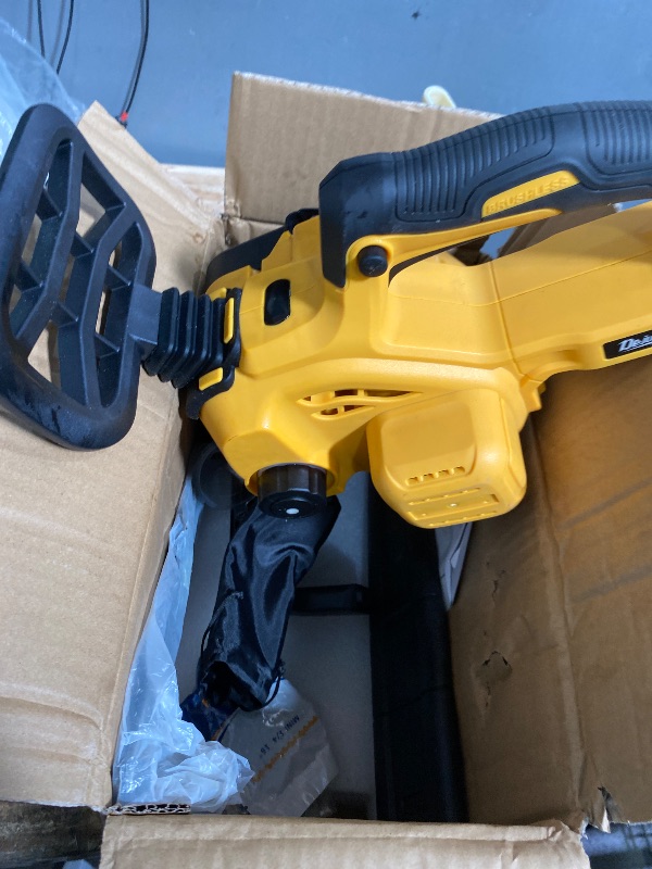 View 2 of 16 Inch Electric Chainsaw Compatible with Dewalt 20V/60V MAX Battery (Tool Only), 1200W Brushless Cordless Chainsaw with Auto Oiler, Battery Level Screen, Handheld Pruning Saw for Tree Branch