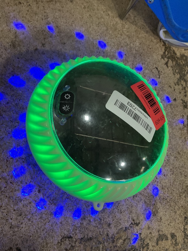 View 2 of 1 ONLY** Goallim Floating Pool Lights Solar Powered, 7.6 Inch RGB Upper& Lower Color Changing Solar Pool Lights that Float with Dynamic Lighting Effects, IP68 Waterproof Swimming Pools Light for Party Decor(2)
