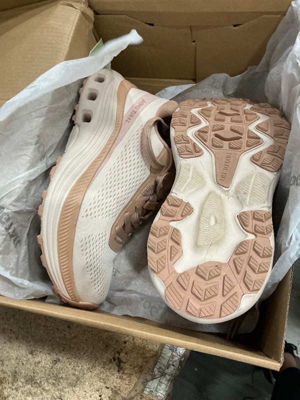 View 3 of *** missing a shoe string loop **
JOGTAIL Women's Wide Walking Shoes - Beige/Nude, Size 7.5 Wide