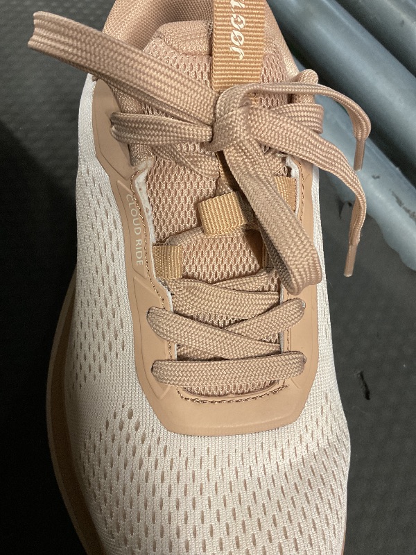 View 4 of *** missing a shoe string loop **
JOGTAIL Women's Wide Walking Shoes - Beige/Nude, Size 7.5 Wide