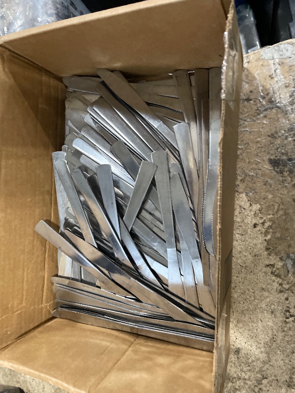 View 3 of 150 Pcs Dinner Knives Butter Knife Bulk 8.3 Inches Stainless Steel Knives Silverware Cutlery Knifes for Table Home Restaurant Kitchen