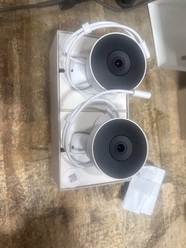 View 3 of ***SEE NOTES ***Google Nest Cam Outdoor (Wired, 2nd Gen) - Security Camera - Snow - 2 Pack