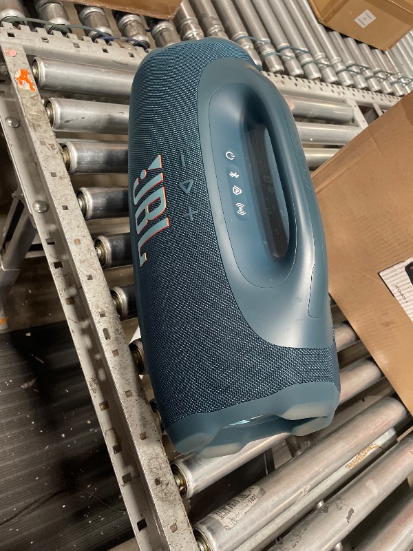 View 4 of *** PARTS ONLY *** JBL Boombox 4 Portable Bluetooth Speaker, Waterproof, Deep Bass - Blue