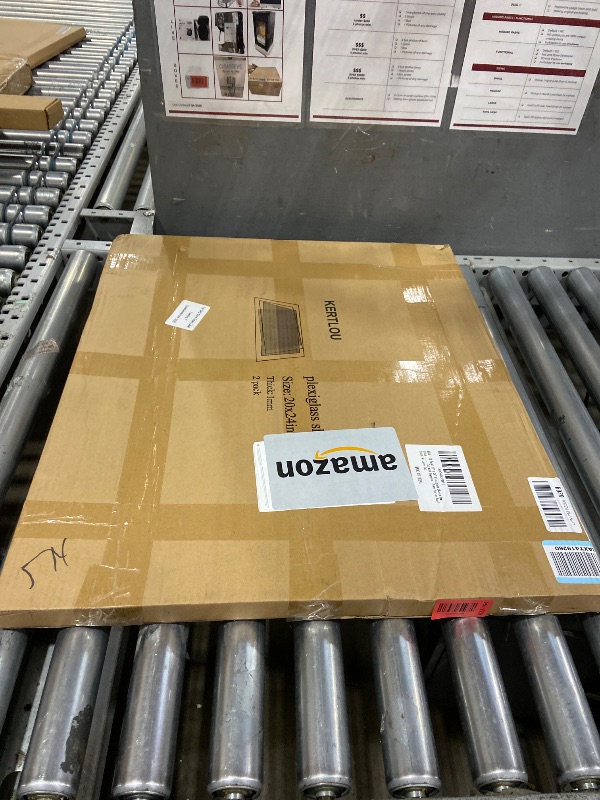 View 2 of (2 Pack) 20" x 24" Clear Plexiglass Sheets 1mm Thick