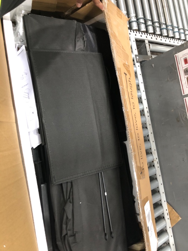 View 2 of ****mISSING PIECES TO DRESSER, PARTS ONLY ***** Huuger 70 Inch Dresser for Bedroom, TV Stand for 65, 75, 80 Inch TV,12 Fabric Drawer Long Dresser, Large Storage Organizer Unit, Chest of Drawer for Bedroom, Charcoal Black Wood Grain Print