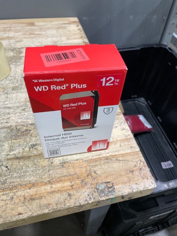 View 2 of **FACTORY SEALED** Western Digital 12TB WD Red Plus NAS Internal Hard Drive