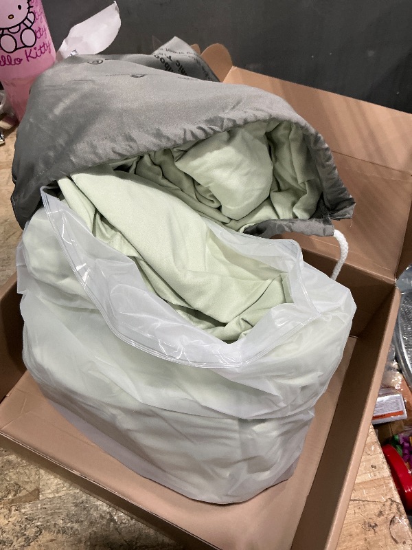 View 3 of 100% Bamboo Viscose & Lyocell Tencel Sheets Set King Size?Cooling & Silky Soft for Hot Sleeper, Breathable & Moisture Wicking Fabric, 18" Deep Pocket with Corner Straps(Charcoal, King)